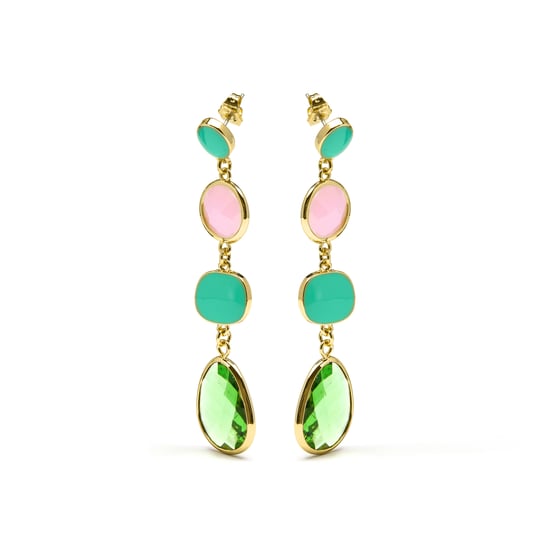 Pendientes Luxenter Sitin acabados en oro amarillo 18k - Image 3