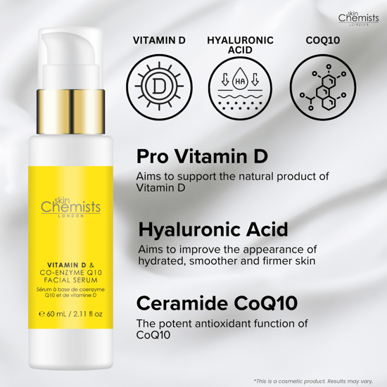skinChemists Sérum antiedad con vitamina D, coenzima Q10 y vitamina D, 50 ml. - Image 2