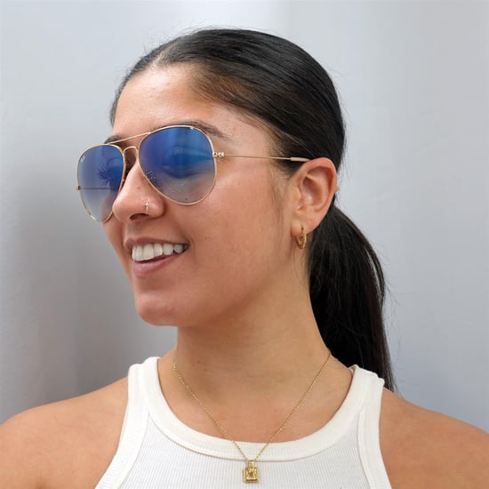 Gafas de sol Ray-ban Aviator 3025 Gold Gradient Light Blue 001/3F - Image 6