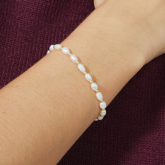 Pulsera Luxenter de Plata de Ley 925 con Perla Blanca acabada en oro amarillo de 18K - Zul - Image 3