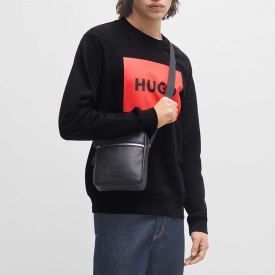 HUGO Duragol222 Large Label Logo Mens Sweatshirt - Image 2