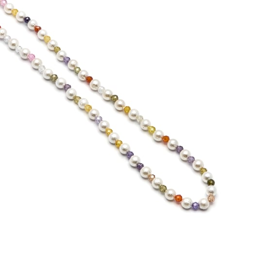 Collar Luxenter  de Cristal Multicolor acabado en oro amarillo de 18K - Amio - Image 5