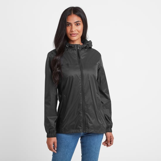 Craven Women's Waterproof Packaway Jacket Black - Image 1
