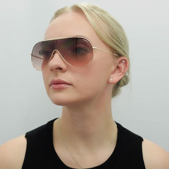 Gafas de sol Guess GF0370 32T gradiente marrón oro rosa - Image 5