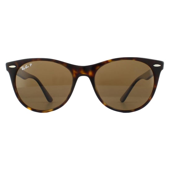 Ray-Ban Gafas de Sol Wayfarer II RB2185 902/57 Rayas Habana Marrón Polarizadas - Image 1
