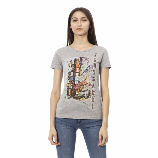 Camiseta gráfica de manga corta gris - Image 1