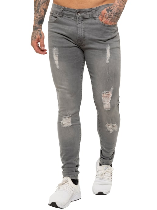Vaqueros Enzo Skinny Ripped para hombre - Image 3