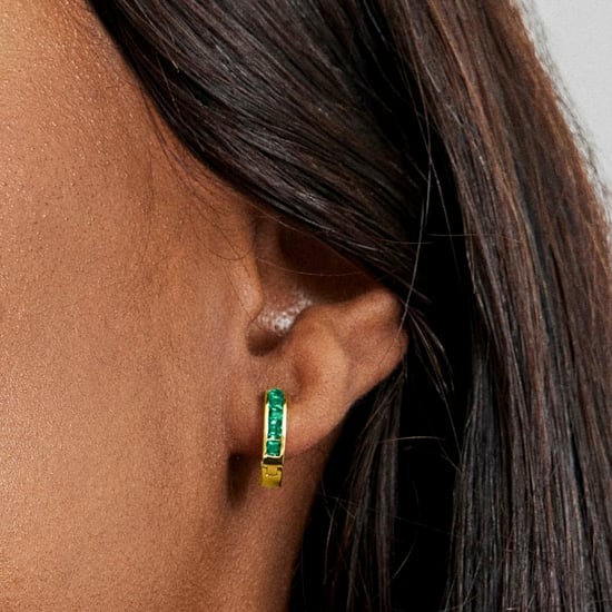 Pendientes Luxenter Wudya de Circonita Esmeralda,acabados en oro amarillo de 18 quilates - Image 4