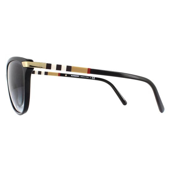 Gafas de sol Burberry Be4216 30018G Negras con detalles dorados Gris degradado - Image 3