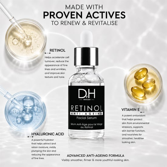 Dr H Sérum facial antiedad con retinol 30 ml - Image 3