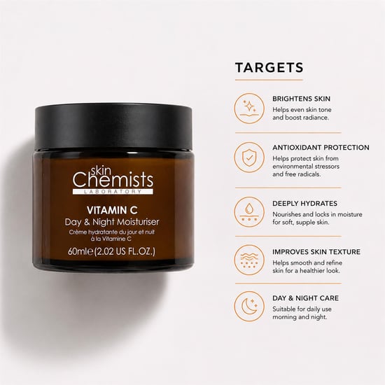 skinChemists Crema hidratante antiedad de día y de noche con vitamina C, 60 ml. - Image 5
