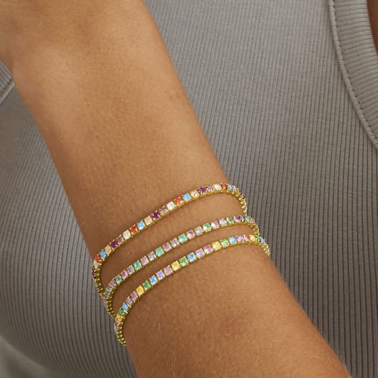 Pulsera Luxenter de Plata de Ley 925 con Circonita Multicolor acabada en oro amarillo de 18K - Tahu - Image 3