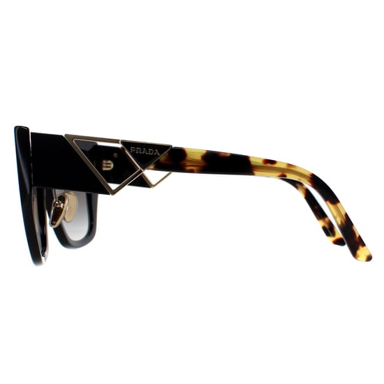 Gafas de sol Prada PR21YS 1AB0A7 degradado negro y gris tortuga - Image 3