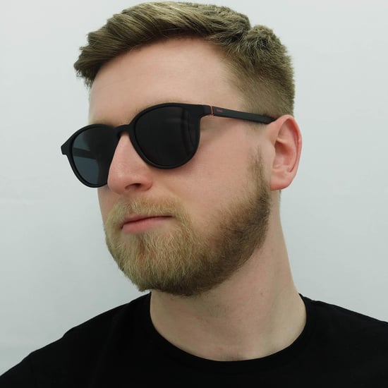 Gafas de sol Hugo by Hugo Boss Round Hombre negro mate gris - Image 6