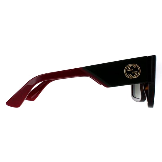 Gucci Cuadrado Mujer Habana con Verde y Rojo Verde GG1663S - Image 4