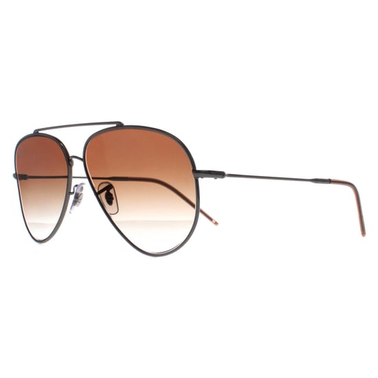 Ray-Ban Aviator Unisex Gunmetal Marrón Gradiente RB0101S Aviator Reverso - Image 2