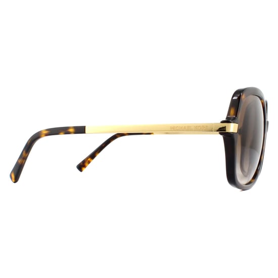 Gafas de sol Michael Kors Square de mujer en degradado marrón dorado y carey oscuro - Image 4