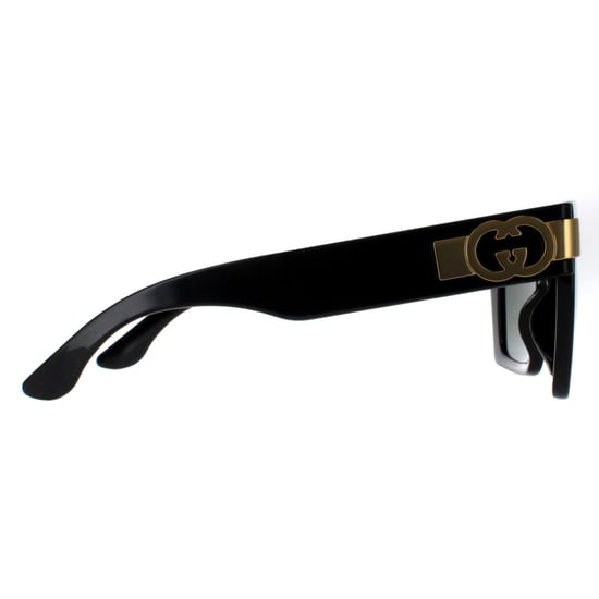 Gucci Cuadrado Mujer Negro con Oro Gris GG1689S - Image 4