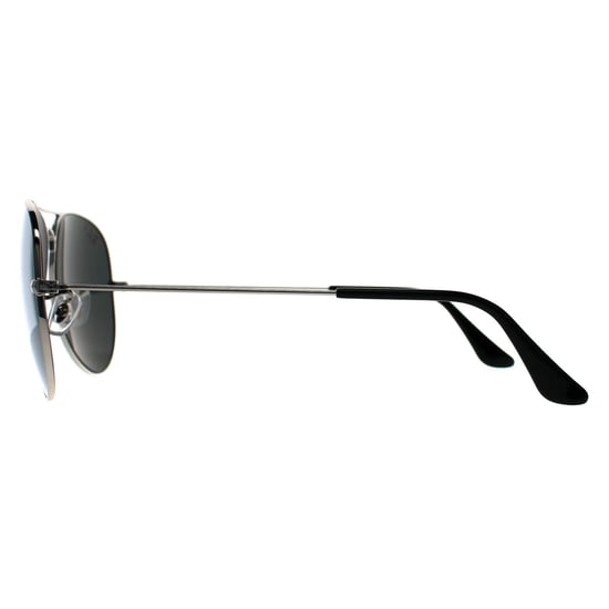 Gafas de sol Ray-Ban Aviator Unisex Plata Polarizadas Verde Espejo Plata - Image 3
