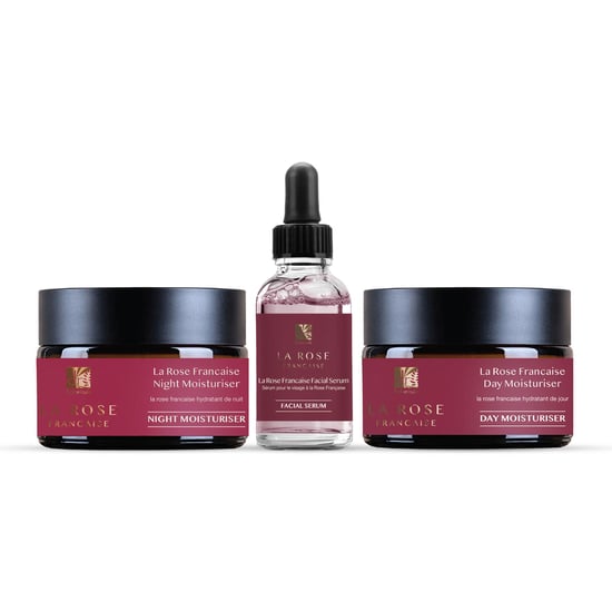 Dr. Botanicals Crema hidratante de día, crema hidratante de noche y sérum facial antiedad de La Rose Francaise. - Image 1