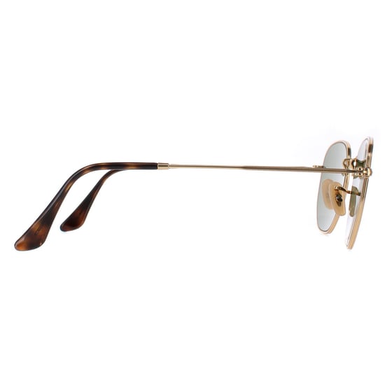 Gafas de sol Ray-Ban Hexagonal 3548N 001/9O Gold Light Blue Gradient Mirror - Image 4