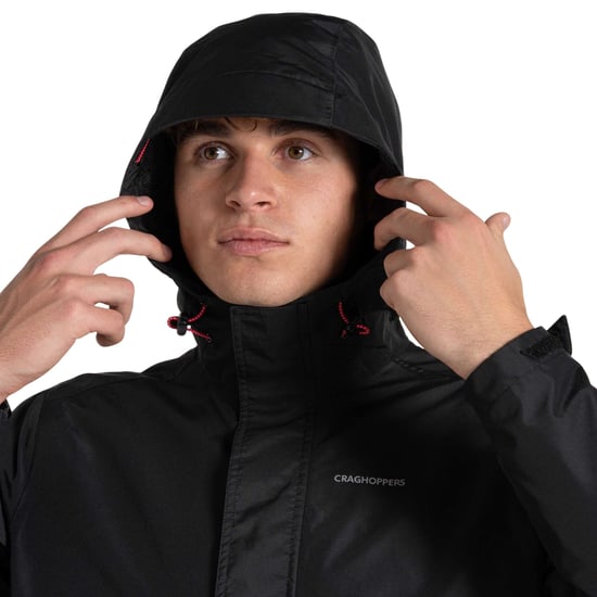Craghoppers Mens Ossus Waterproof Jacket (Black) - Image 4
