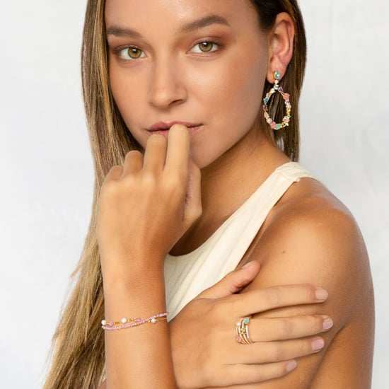 Pulsera Luxenter de Plata de Ley 925 con Cristal Rosa acabada en oro amarillo de 18K - Rius - Image 2