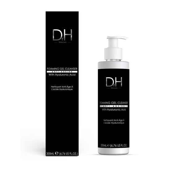 Dr H Gel limpiador espumoso antiedad avanzado con ácido hialurónico 200 ml - Image 1