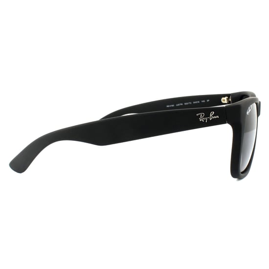 Gafas de sol Ray-Ban Justin 4165 622/T3 Negro Goma Gris Gradiente Polarizadas - Image 4