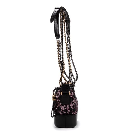 Chanel Gabrielle Sequins  en Negro Lienzo - Image 3