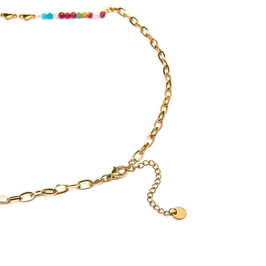 Collar Luxenter de Cristal Multicolor acabado en oro amarillo de 18K- Targey - Image 5