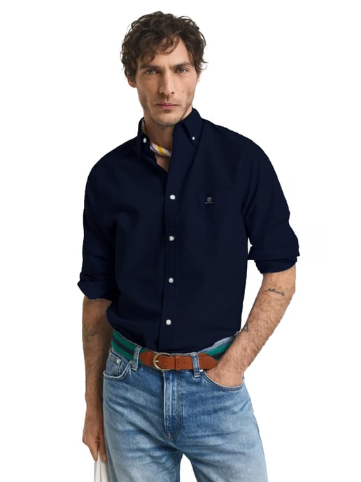 Enzo | Hombre Regular Fit Oxford Camisa - Image 3