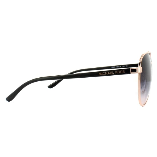 Gafas de sol Michael Kors Aviator Womens Rose Gold Brown Gradient - Image 4