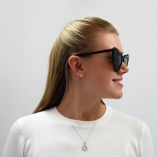 Gafas de sol cat eye para mujer negras y grises de Saint Laurent - Image 6