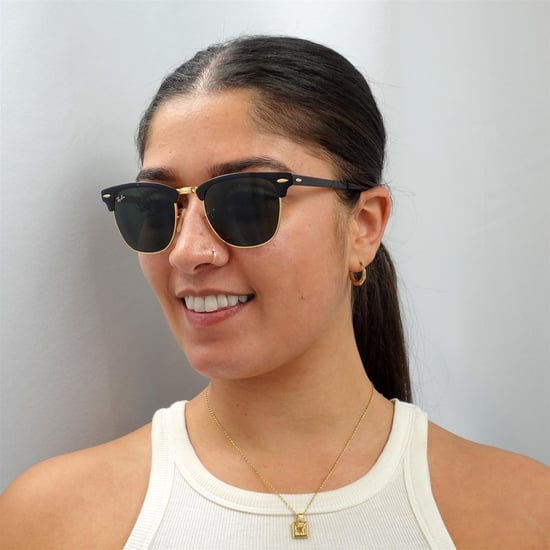 Ray-Ban Gafas de sol Clubmaster Metal RB3716 187 Top Oro Sobre Negro Verde - Image 6