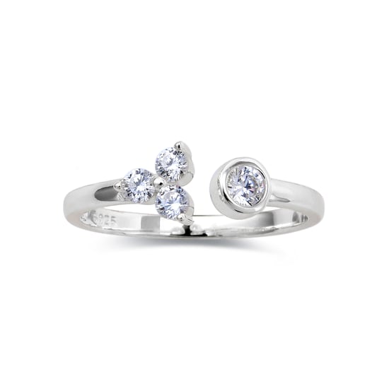 Anillo Luxenter, lialt de plata de ley 925 y circonita brillante con acabado en baño de rodio - Image 6