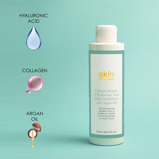 Skin Research Acondicionador diario con péptidos de colágeno y ácido hialurónico con aceite de argán 250 ml - Image 2