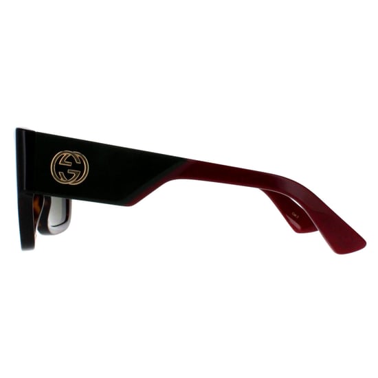 Gucci Cuadrado Mujer Habana con Verde y Rojo Verde GG1663S - Image 3