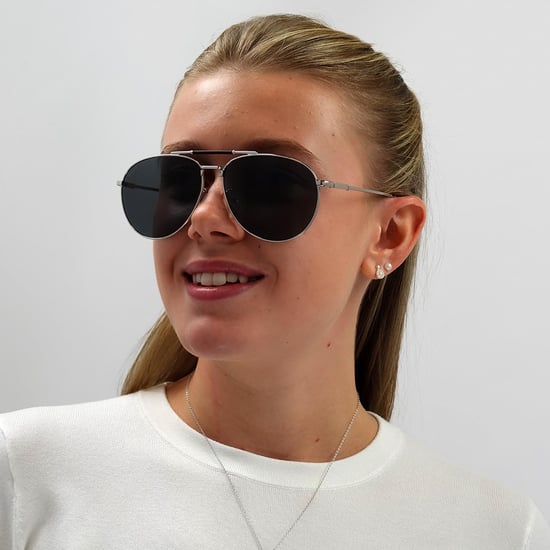 Gafas de sol Bally by0038-d 16a gris plata espejadas - Image 6