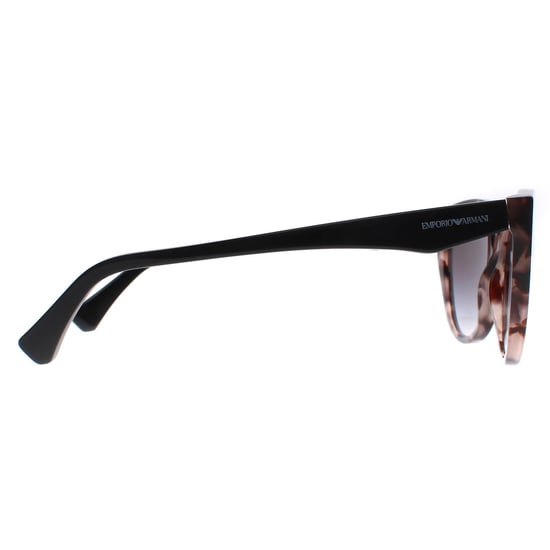 Emporio Armani Gafas Cat Eye para Mujeres Shiny Pink Havana Grey Gradient EA4162 - Image 4
