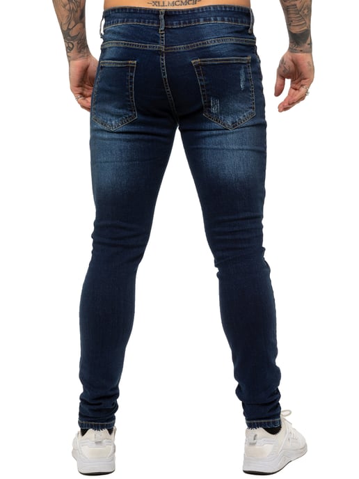 Vaqueros Enzo Skinny Ripped para hombre - Image 4