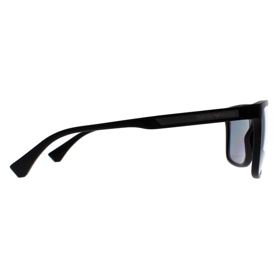 Emporio Armani Rectángulo Hombres Goma Negro Gris Polarizado EA4047 - Image 4