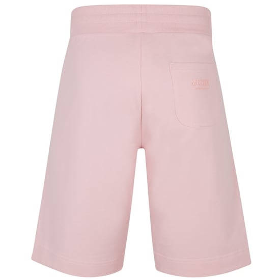 Shorts rosas con cinta en las piernas y la marca Moschino - Image 2