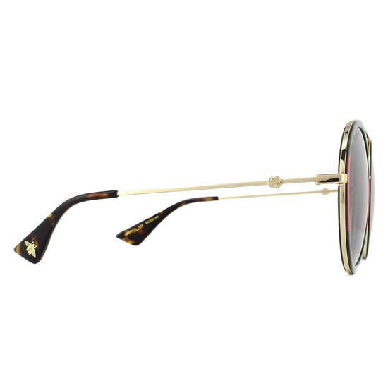 Gafas de sol Gucci GG0061S 003 Dorado Verde y Rojo Verde Degradado - Image 4