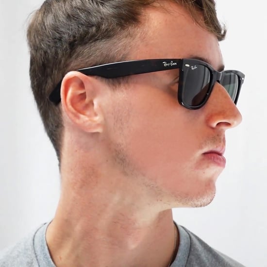 Gafas de sol Ray-ban rectangulares unisex en degradado marrón habana - Image 6