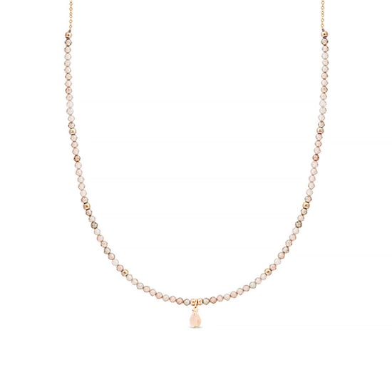 Collar Luxenter, athat de aleación de metal y circonita champagne acabado baño oro 18K - Image 1