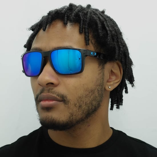 Gafas de sol Oakley Square para hombre en zafiro prizm negro pulido - Image 5