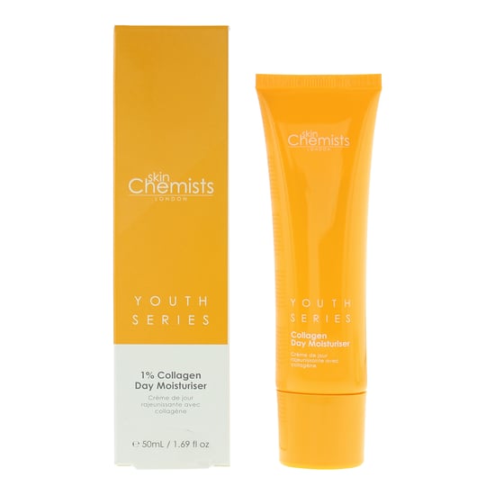 skinChemists Crema hidratante de día antiedad con 1 % de colágeno, 50 ml. - Image 1