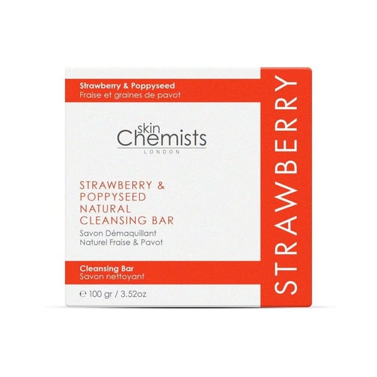 skinChemists Jabón limpiador de fresa y semillas de amapola antiedad 100 g - Image 3