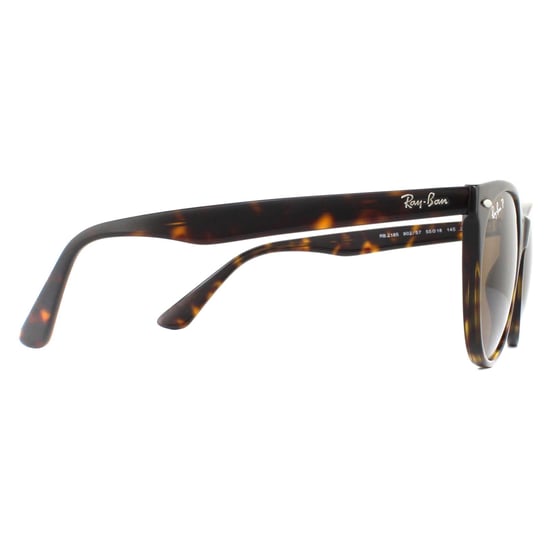 Ray-Ban Gafas de Sol Wayfarer II RB2185 902/57 Rayas Habana Marrón Polarizadas - Image 4